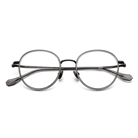 Lenskart Gray Full Rim Round left side