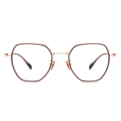 Lenskart Rose Gold Full Rim Geometric right side