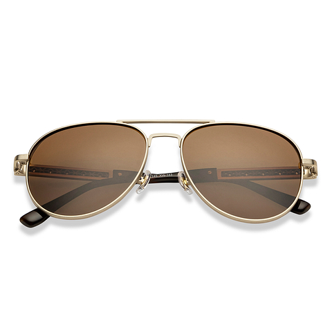 Lenskart Studio Online Gold Full Rim Aviator left side Lenskart Studio Online Gold Full Rim Aviator left side