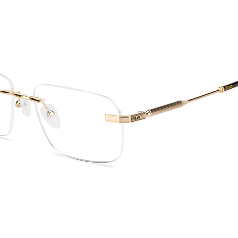 Lenskart STUDIO Gold Rimless Square right side