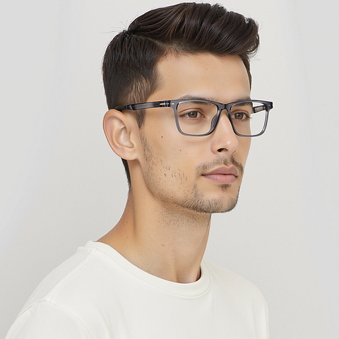 Lenskart Air Light Blue Full Rim Rectangle right side Lenskart Air Light Blue Full Rim Rectangle right side