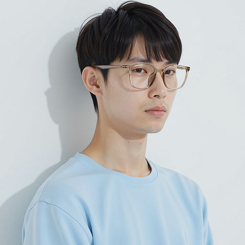 Lenskart Air Light Brown Full Rim Square right side