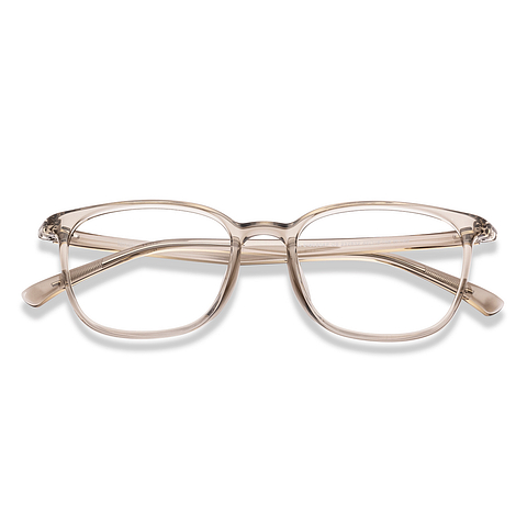 Lenskart Air Light Brown Full Rim Square left side