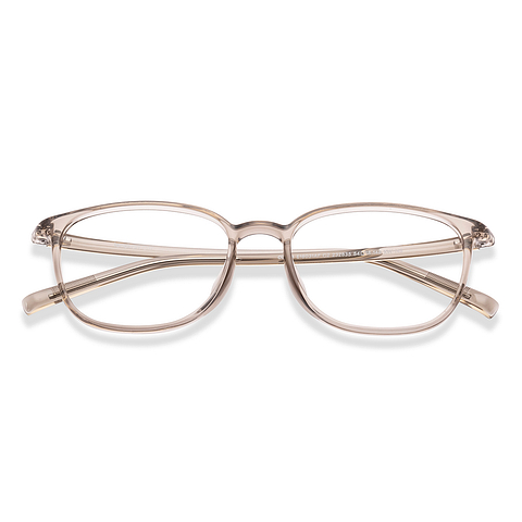 Lenskart Air Light Brown Full Rim Square left side