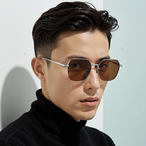 Lenskart Silver Full Rim Square right side