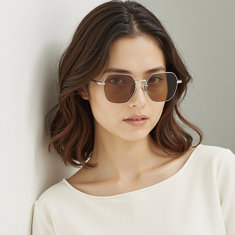 Lenskart Silver Full Rim Square right side