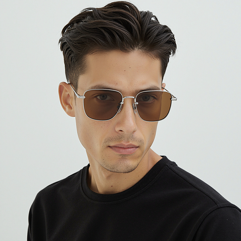 Lenskart Silver Full Rim Square right side