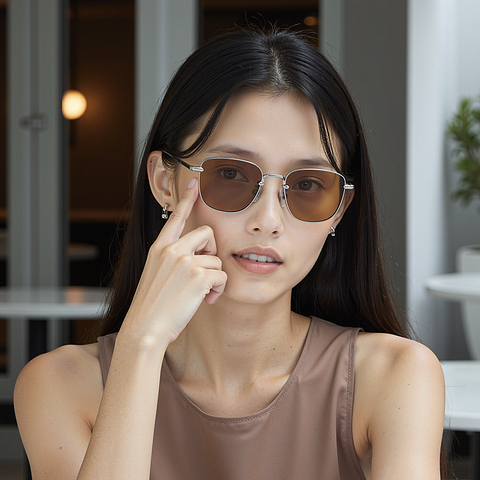 Lenskart Silver Full Rim Square right side