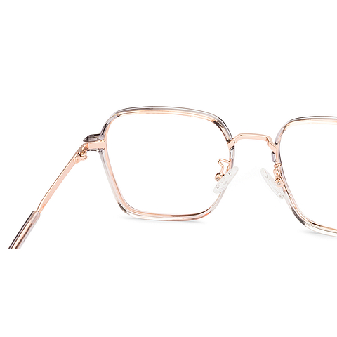 Lenskart Air Rose Gold Full Rim Geometric left side