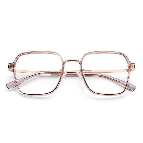 Lenskart Air Rose Gold Full Rim Geometric right side
