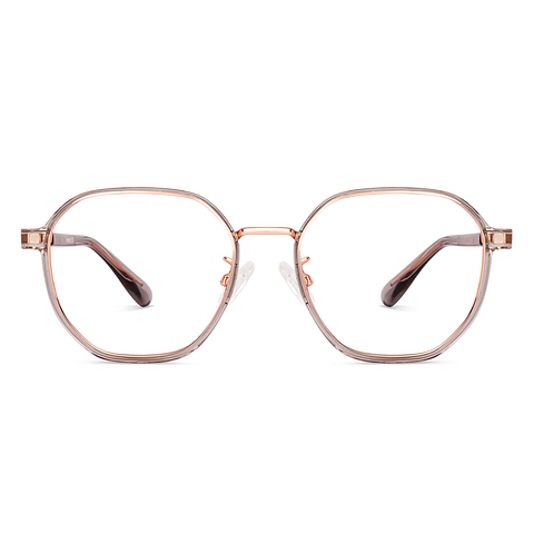 Lenskart Air Rose Gold Full Rim Geometric right side