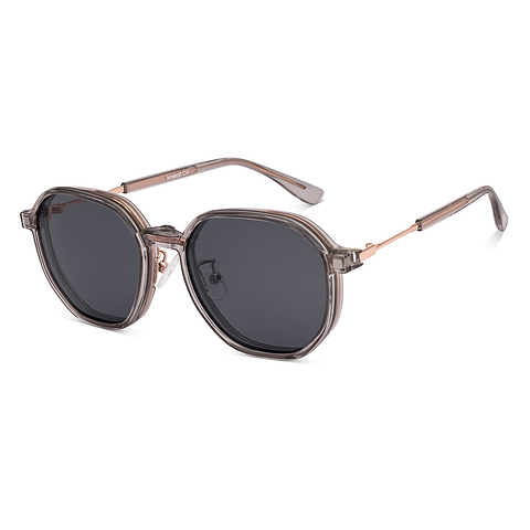 Lenskart Air Rose Gold Full Rim Geometric right side