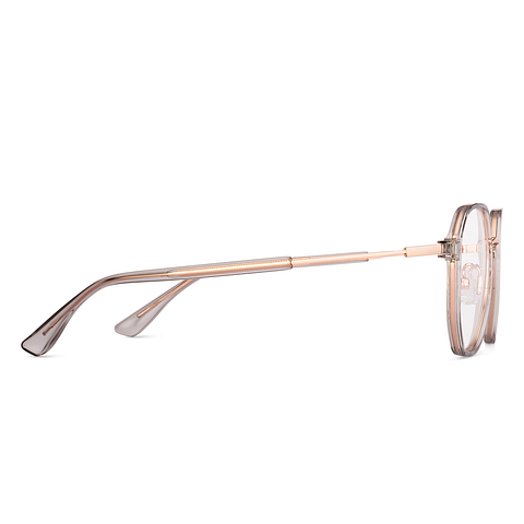 Lenskart Air Rose Gold Full Rim Geometric right side