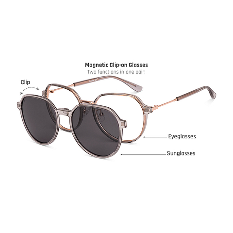 Lenskart Air Rose Gold Full Rim Round left side