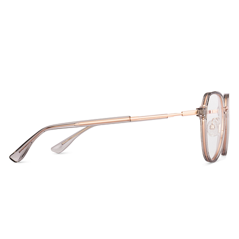 Lenskart Air Rose Gold Full Rim Round left side