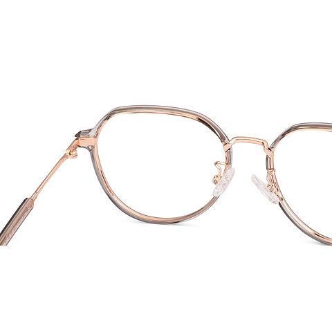 Lenskart Air Rose Gold Full Rim Round left side
