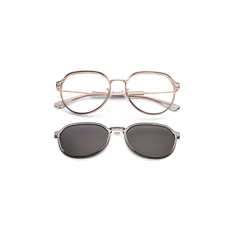 Lenskart Air Rose Gold Full Rim Round left side