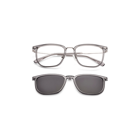 Lenskart Air Gray Full Rim Square left side