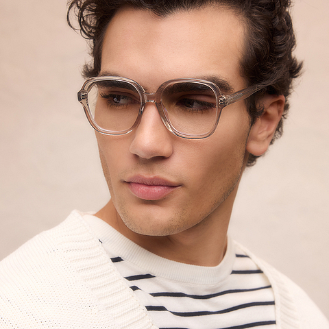 Le Petit Lunetier Light Gray Full Rim Square left side Le Petit Lunetier Light Gray Full Rim Square left side