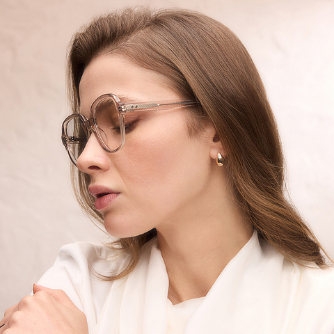 Le Petit Lunetier Light Gray Full Rim Square right side Le Petit Lunetier Light Gray Full Rim Square right side