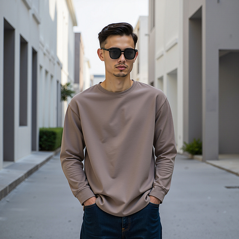 Lenskart Air Light Grey Full Rim Square left side