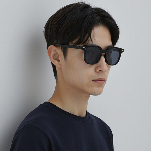 Lenskart Air Light Grey Full Rim Square right side