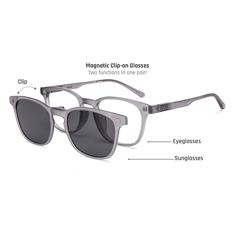 Lenskart Hustlr Light Grey Full Rim Square left side