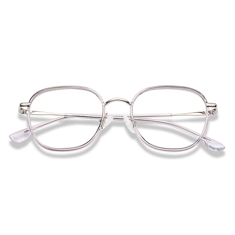 Lenskart Light Grey Full Rim Square left side