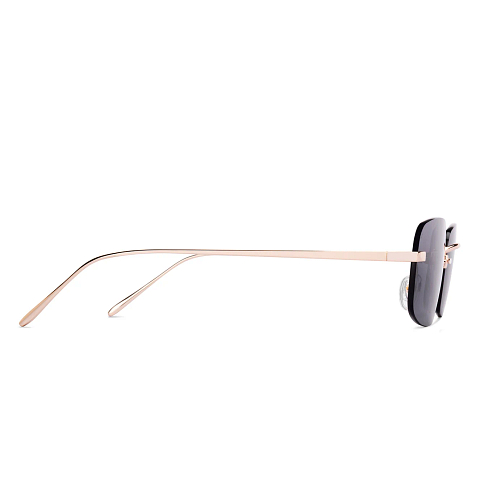 Lenskart Gold Rimless Rectangle left side
