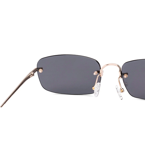 Lenskart Gold Rimless Rectangle right side