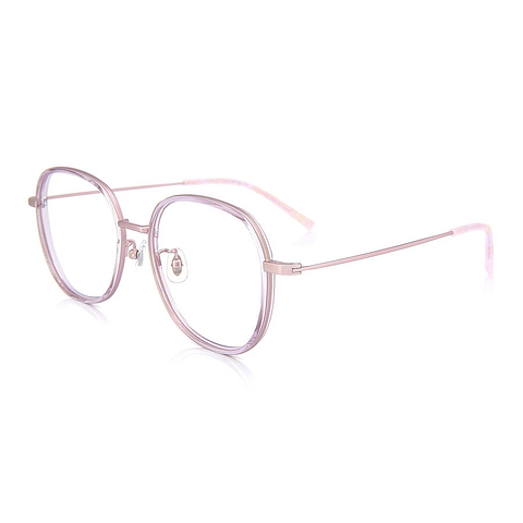 +NICHE Pink Transparent Full Rim Boston right side