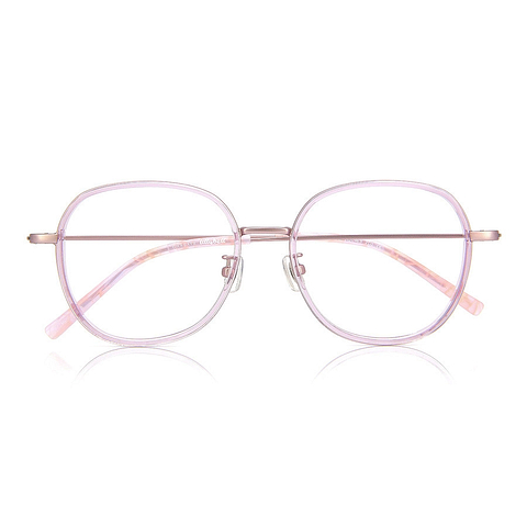 +NICHE Pink Transparent Full Rim Boston right side