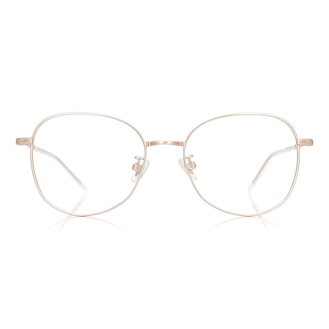 +NICHE Pink Transparent Full Rim Boston left side