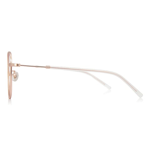 +NICHE Pink Transparent Full Rim Boston left side