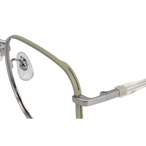 +NICHE Silver Full Rim Polygon left side
