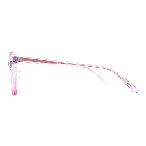 +NICHE Pink Full Rim Rectangle left side