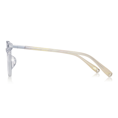 +NICHE Crystal Transparent Full Rim Boston left side