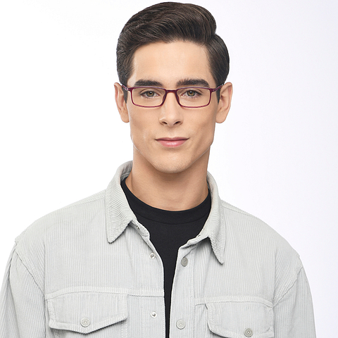 Lenskart Air Online Red Full Rim Rectangle right side