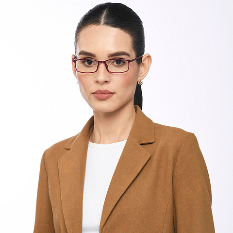 Lenskart Air Online Red Full Rim Rectangle right side