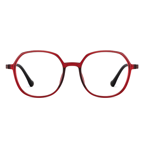 Lenskart Air Online Red Full Rim Round left side
