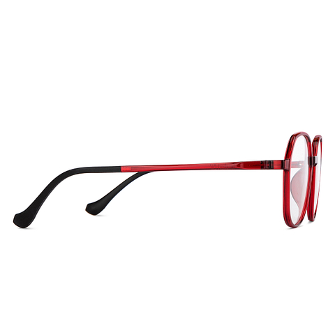 Lenskart Air Online Red Full Rim Round left side