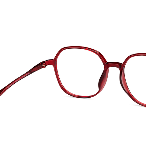 Lenskart Air Online Red Full Rim Round right side