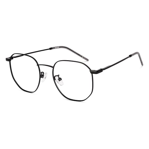 Lenskart Matte Black Full Rim Hexagonal right side