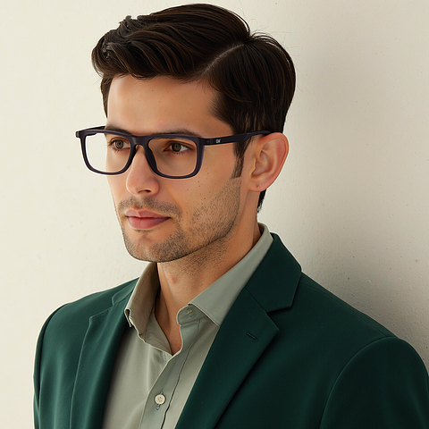 Lenskart Air Matte Black Full Rim Rectangle left side Lenskart Air Matte Black Full Rim Rectangle left side
