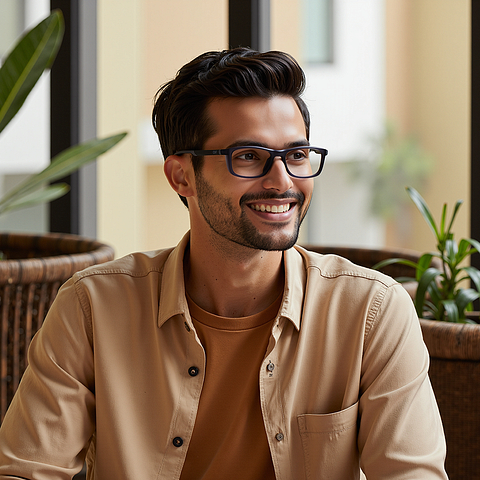 Lenskart Air Matte Black Full Rim Rectangle left side Lenskart Air Matte Black Full Rim Rectangle left side