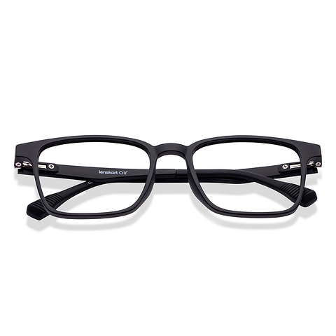 Lenskart Air Online Black Full Rim Square left side