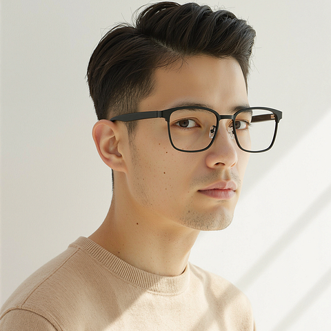 Lenskart Black Full Rim Square left side