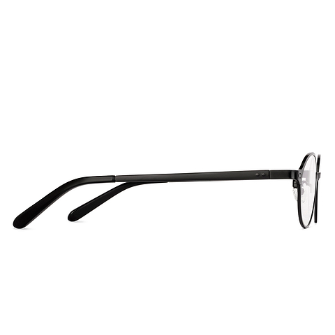 Lenskart Matte Black Full Rim Round left side