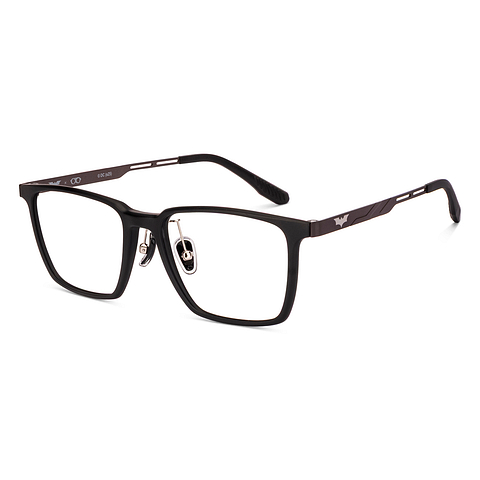 Lenskart Matte Black Full Rim Square left side