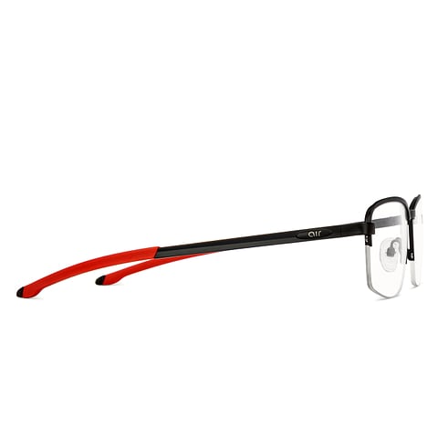 Lenskart Air Online Black Half Rim Rectangle left side
